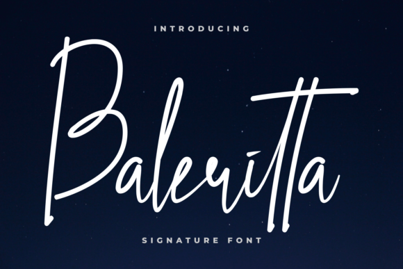 Baleritta: A Handwritten Font That Feels Like a Thoughtful Pause