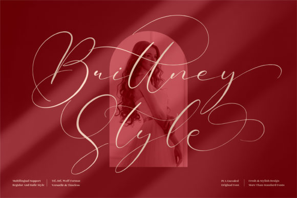 Brittney Style: A Playful Script Font That Makes Campaign Text Pop