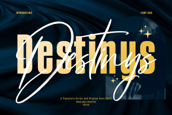 Destinys: A Stylish Font for Web Design