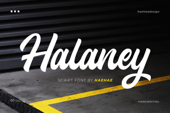 Halaney: A Handwritten Font for Creative Campaigns