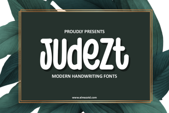 Judezt: A Handwritten Font for Web Design