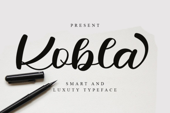Kobla: A Cursive Script Font That Feels Like Hand-Drawn Charm