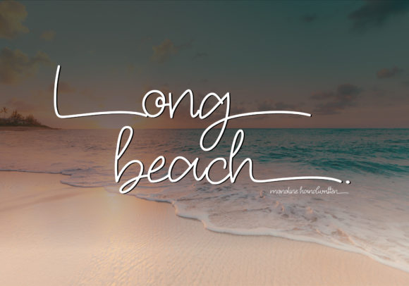 Long Beach Script Font for Handmade & Printable Creators