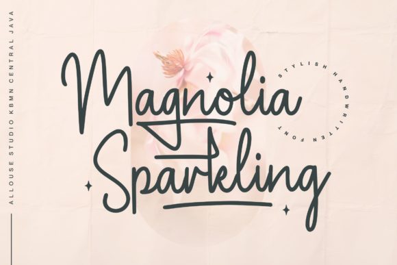 Magnolia Sparkling: A Refined Script Font for Digital Branding