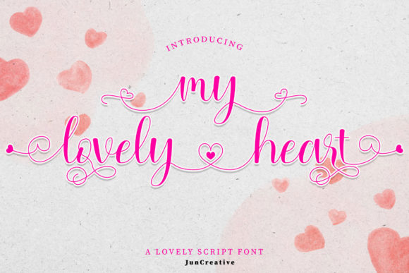 My Lovely Heart: A Refined Script Font for Elegant Brand Identity