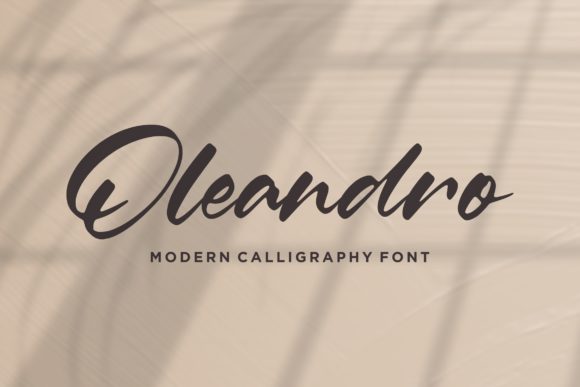 Oleandro: A Handwritten Font for Creative Web Design