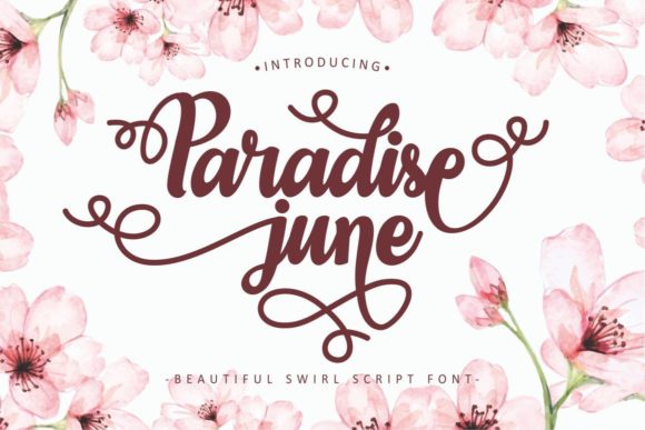 Paradise June Font for Creative Projects