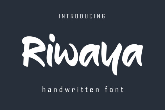 Riwaya: A Cool Handwritten Font for Web Design