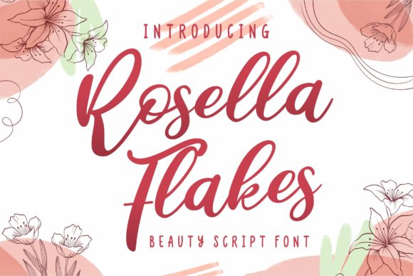 Rosella Flakes: A Handwritten Font with Editorial Warmth