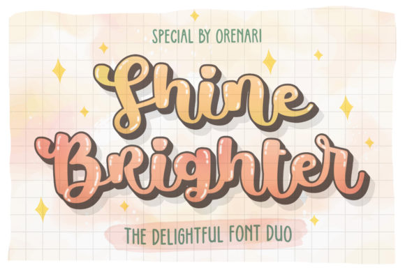 Shine Brighter Font for Creative Projects