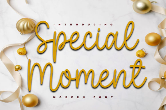 Special Moment: A Playful Script Font for Authentic Branding