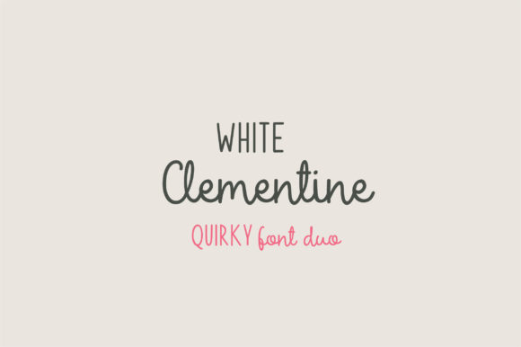 White Clementine: A Playful Font for Business Branding
