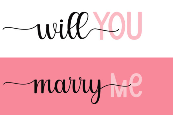 Will You Marry Me Font: A Sweet, Romantic Upgrade for Your Brand